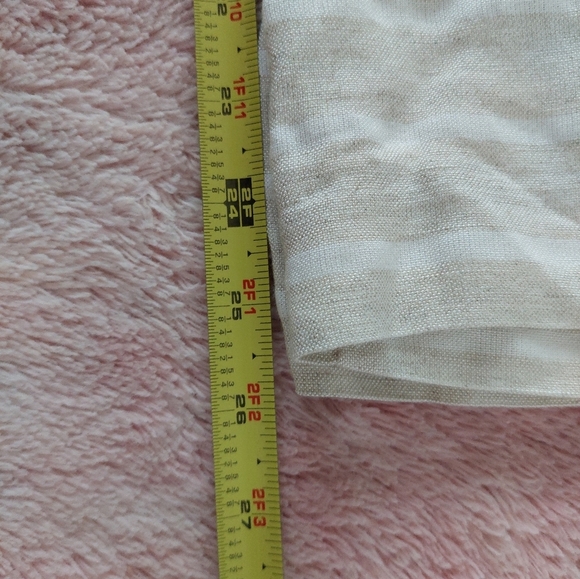 Loft Linen Blend Striped Pull On Pants Size Meduim - Picture 8 of 10